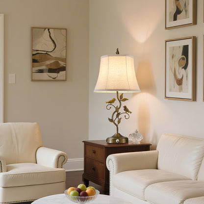 26" Farmhouse Tree Branch Table Lamp set with Touch 3-Way Dimming & Dual USB(set of 2)