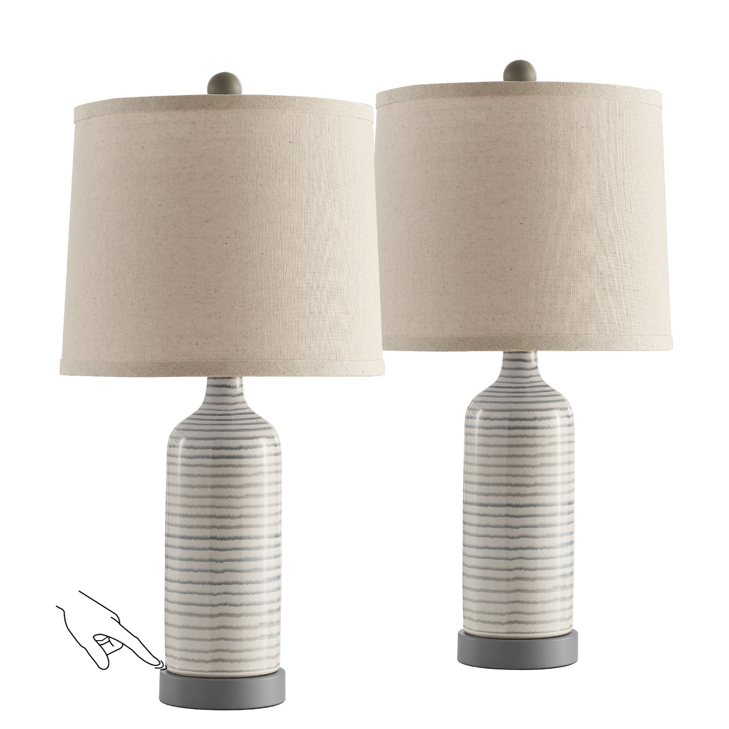 8853 Ceramic Table Lamp Set