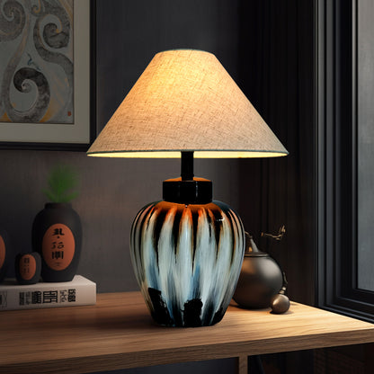 Drip Glaze Colorful Ceramic Table Lamp