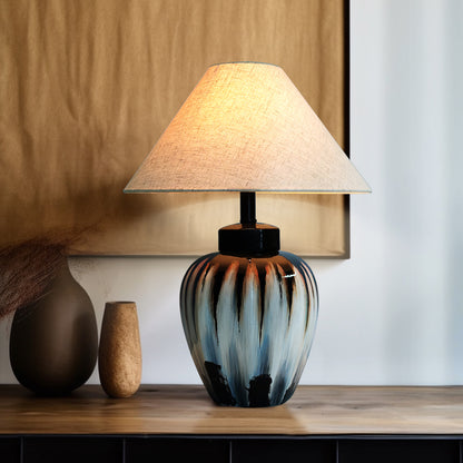 Drip Glaze Colorful Ceramic Table Lamp