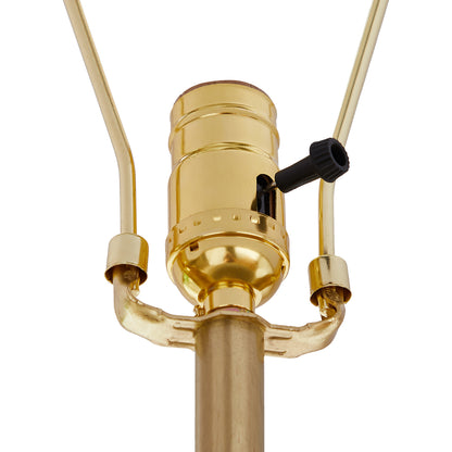 24" Rustic Ceramic Table Lamp With Textured Base , Vintage Farmhouse Accent Lighting With Free Bulb