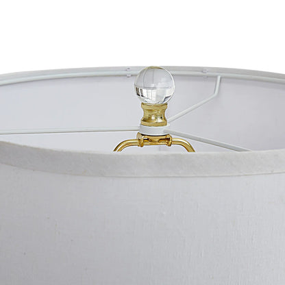 25.8"Turquoise Leopard Glass Table Lamp with Crystal Base with Free Bulb(set of 2)