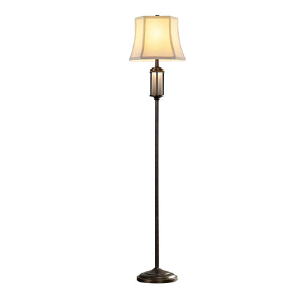 65.8' Antique Brass Finish Floor Lamp With Night Light