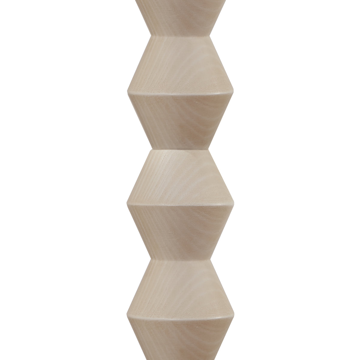 RORIA White Solid Wood Floor Lamp, 65” Modern-Style Standing Lamp, Featuring a Round Linen Shade and a Zip-Pull Switch, for Living Room, Bedrooms, and Offices.