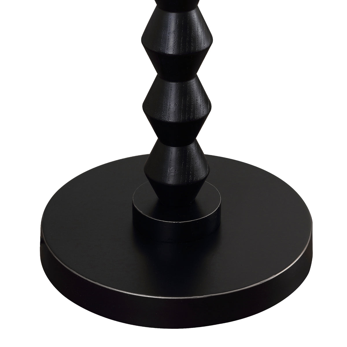 RORIA 65”Black Solid Wood Floor Lamp, with a Round Linen Shade and Pull Cord Switch,modern Standing Lamp,for Living Room, Bedrooms, and Offices（bulb included）