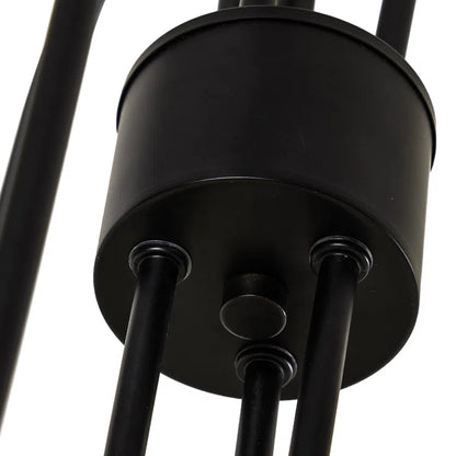 6-Light Classic Farmhouse Candle Chandelier with Adjustable Chain – Height Adapts to 8-12ft Ceilings