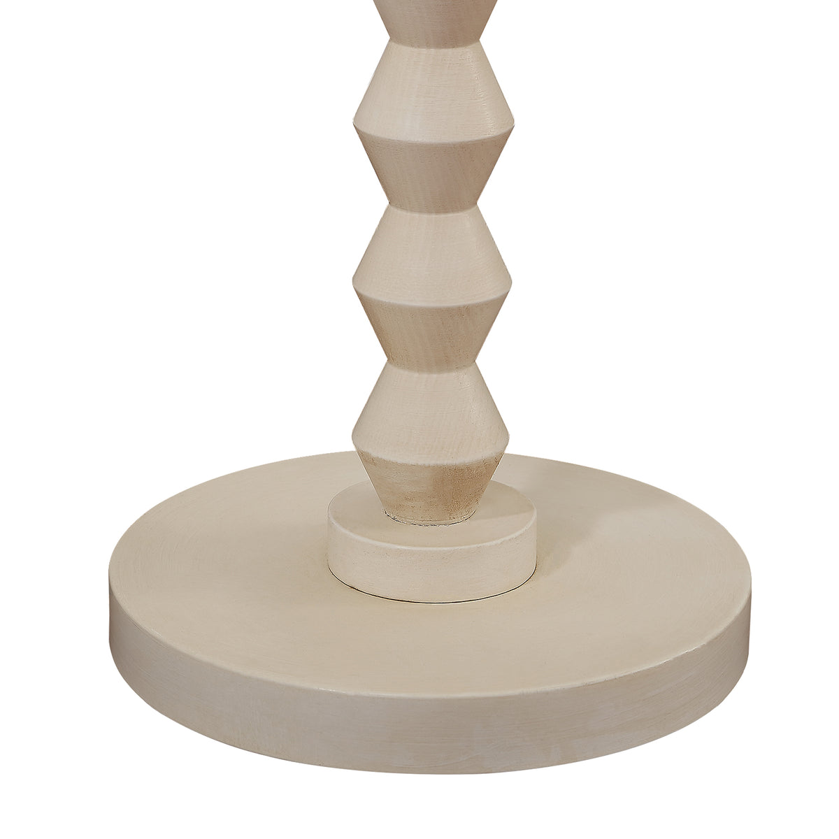 RORIA White Solid Wood Floor Lamp, 65” Modern-Style Standing Lamp, Featuring a Round Linen Shade and a Zip-Pull Switch, for Living Room, Bedrooms, and Offices.