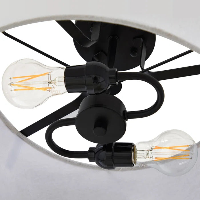 Semi-Recessed Minimalist Ceiling Light