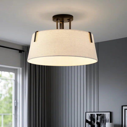 Semi-Recessed Minimalist Ceiling Light