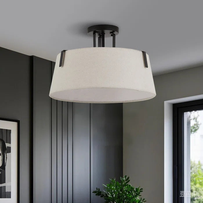 Semi-Recessed Minimalist Ceiling Light